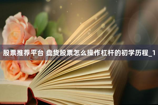 股票推荐平台 盘货股票怎么操作杠杆的初学历程_1